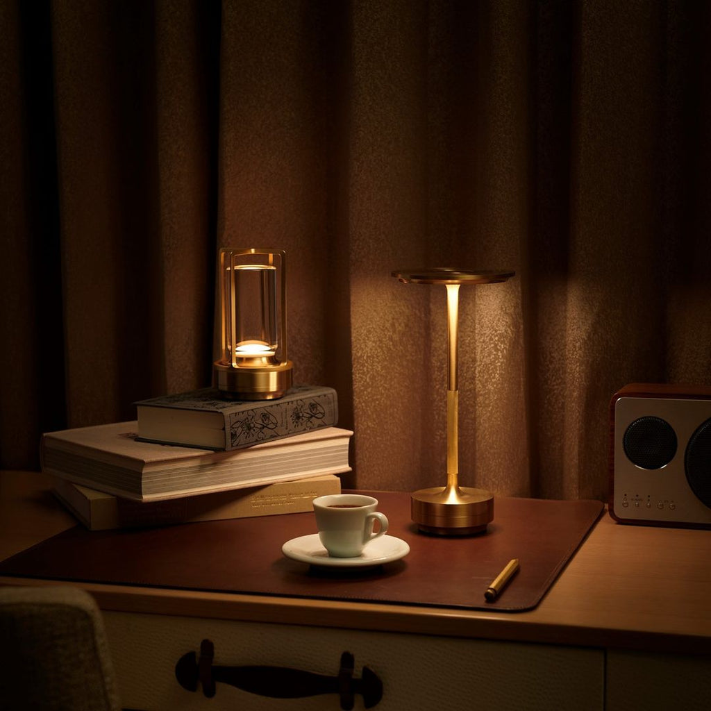AuroraLux Cylindrical Table Lamp