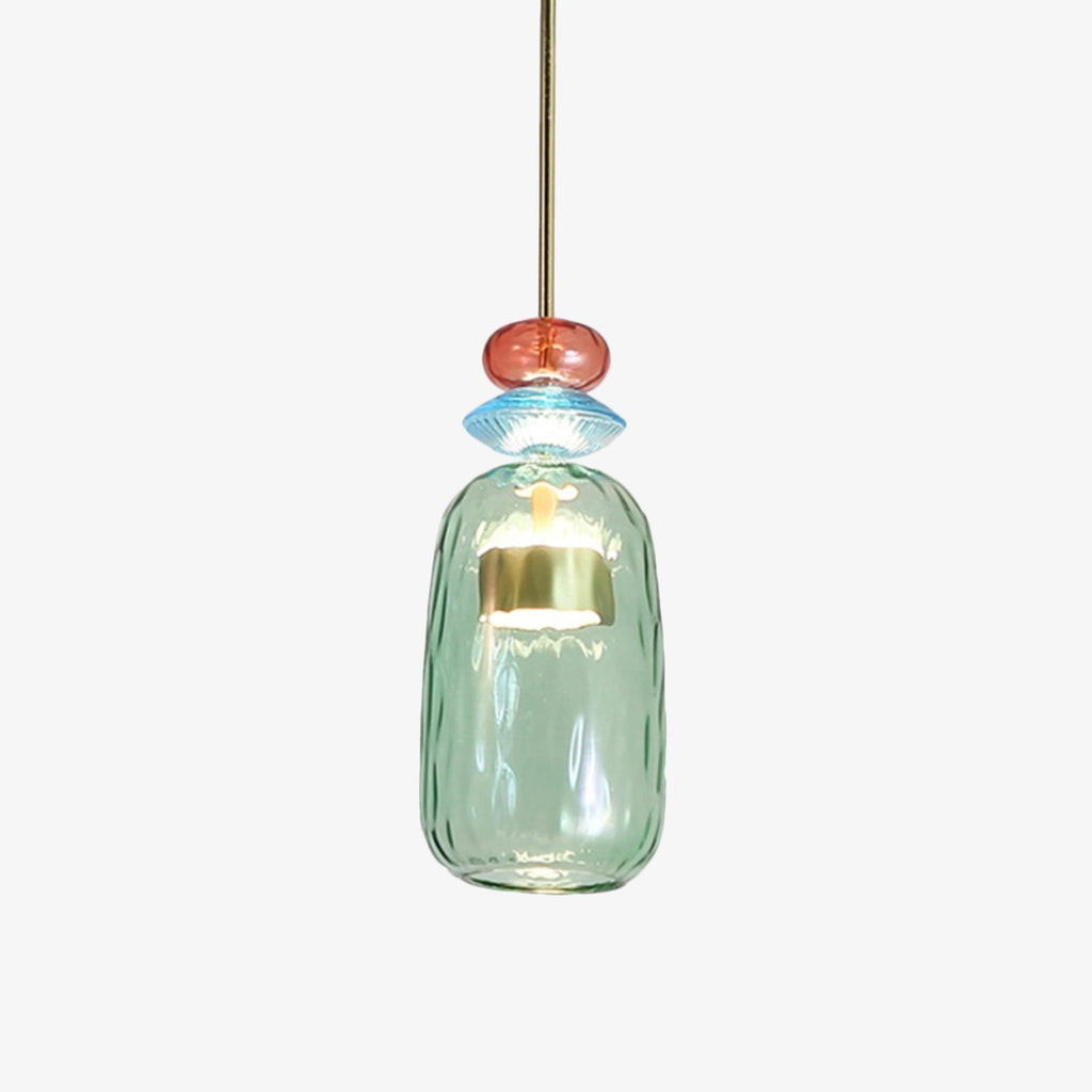 Illumy Colored Glass LED Pendant Light | Modern Nordic Design