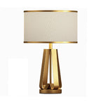 Atlas Brass Geometric Table Lamp (22")