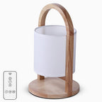 Foster Wood Lantern Table Lamp (12")