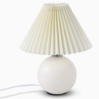 Colette Pleated Ceramic Table Lamp (11")