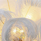 Plume Feather Semi-Flush Mount (39")