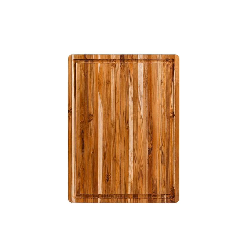Traditional Teak Carving & Cutting Board with Juice Groove, Charcuterie Board, Large 20x15 in