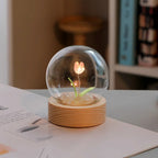 BloomLuxe Tulip Glass Table Lamp