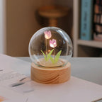 BloomLuxe Tulip Glass Table Lamp