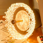 Vintage Water Drop Walnut Ceiling Light - view 3