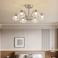 Sputnik Mid Century Silver Ceiling Light - view 2