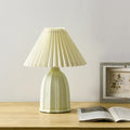 Pleated Linen Ceramic Table Lamp