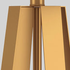 Atlas Brass Geometric Table Lamp (22")