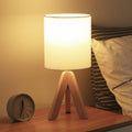 Wood Modern Tripod Table Lamp