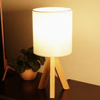 Wood Modern Tripod Table Lamp - view 3
