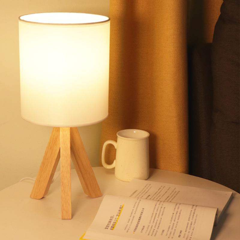 Wood Modern Tripod Table Lamp - view 4