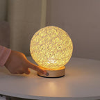 Natural Rattan Wicker Table Lamp - view 4