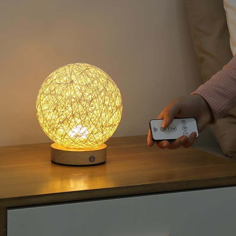Natural Rattan Wicker Table Lamp - view 6
