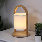 Wood Portable Accent Table Lamp - view 2