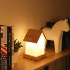 Wooden Small House Kids Lamp - view 5