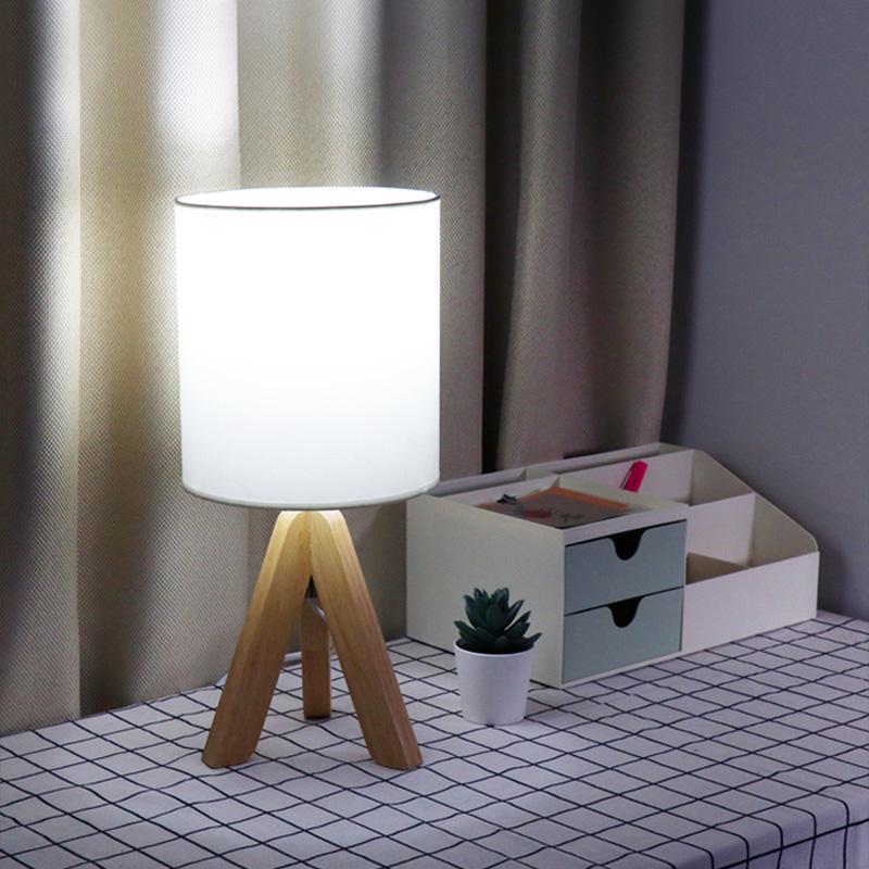 Wood Modern Tripod Table Lamp - view 2