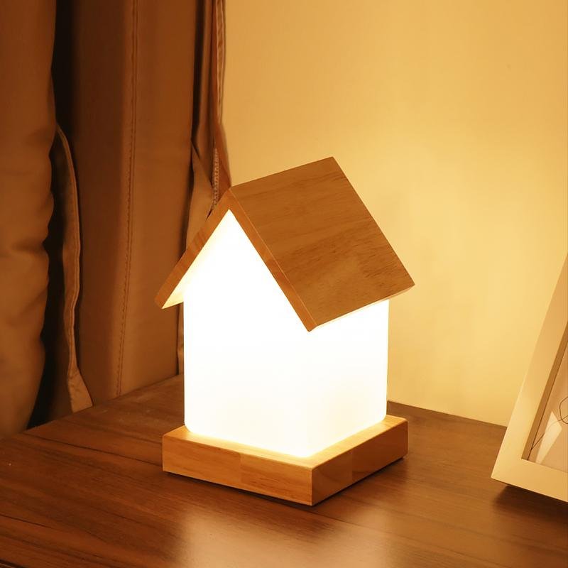 Wooden Small House Kids Lamp - view 6