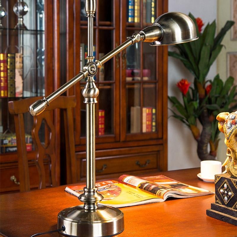 Vintage Metallic Dome Desk Lamp - view 2