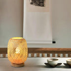 Japanese Rattan Table Lamp - view 2