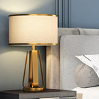 Golden Brass Geometric Table Lamp - view 5