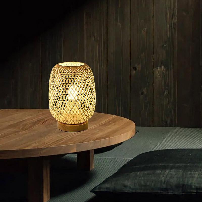 Japanese Rattan Table Lamp - view 5