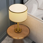 Atlas Brass Geometric Table Lamp (22")