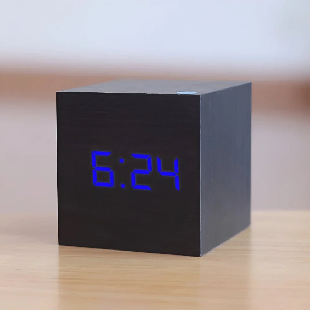Alarm Clock LED Digital Cube Display - LivingLX