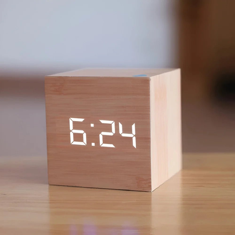 Alarm Clock LED Digital Cube Display - LivingLX