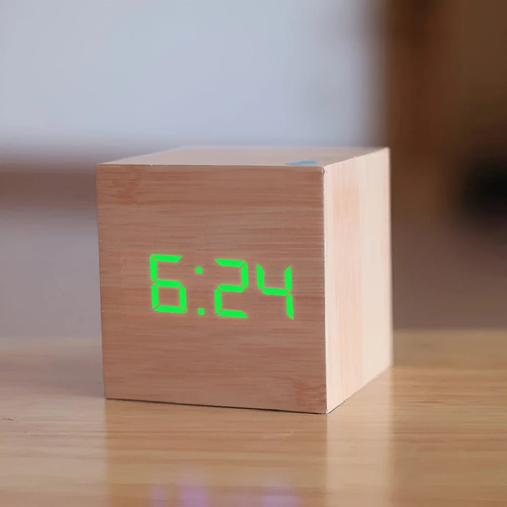 Alarm Clock LED Digital Cube Display - LivingLX