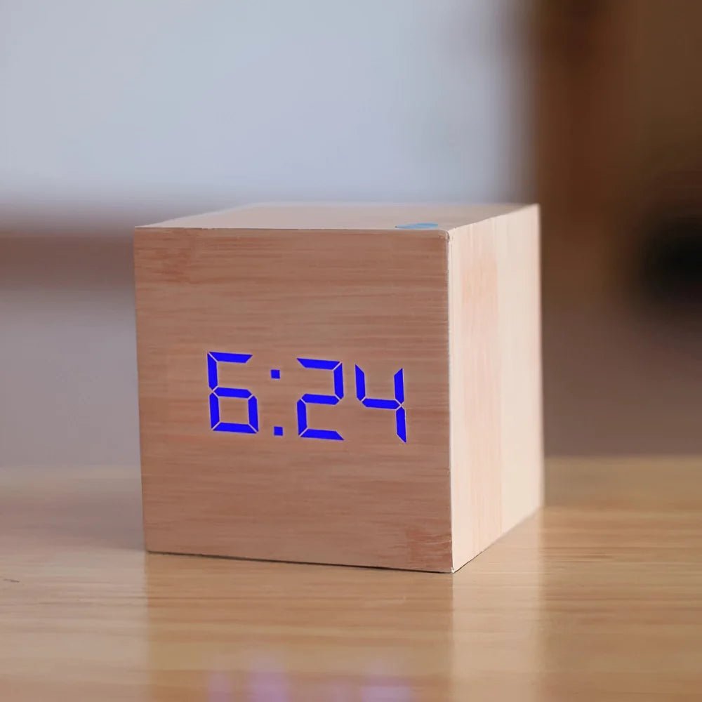 Alarm Clock LED Digital Cube Display - LivingLX