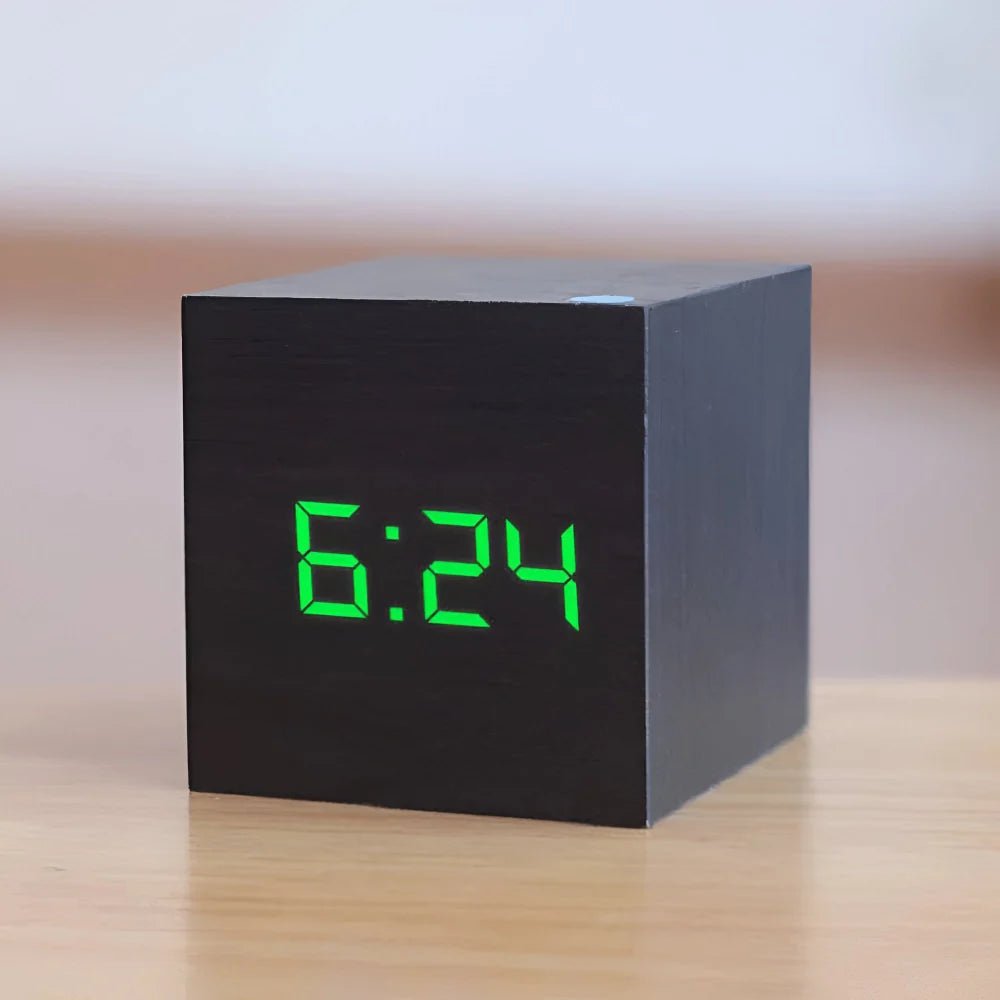 Alarm Clock LED Digital Cube Display - LivingLX