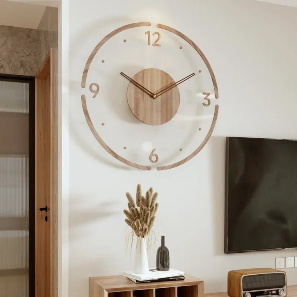 Analog Clock Modern Wall Clock Vintage Decorative - LivingLX