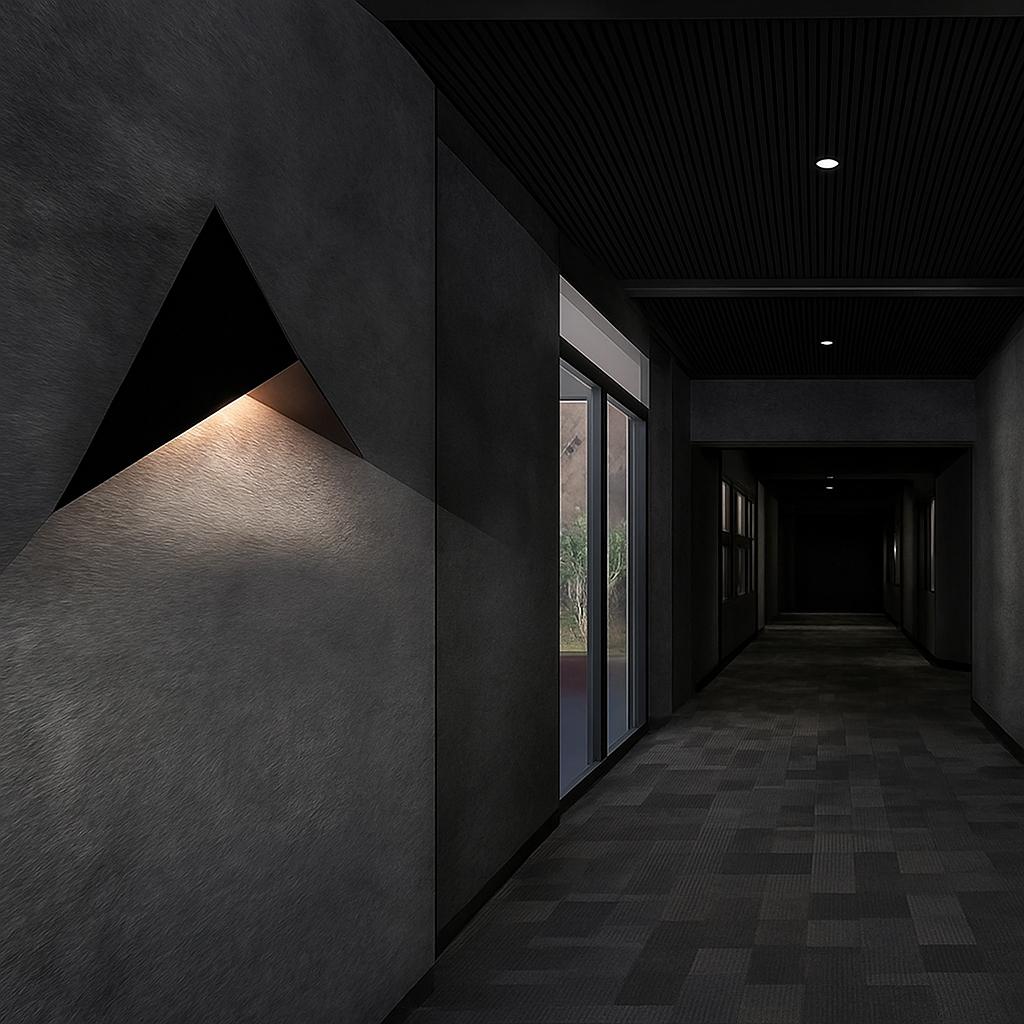 Loft Triangle LED Wall Sconce | Modern Geometric Metal Wall Light in Black, White or Gold
