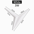 Loft Triangle LED Wall Sconce | Modern Geometric Metal Wall Light in Black, White or Gold