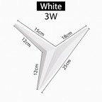 Loft Triangle LED Wall Sconce | Modern Geometric Metal Wall Light in Black, White or Gold