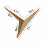 Loft Triangle LED Wall Sconce | Modern Geometric Metal Wall Light in Black, White or Gold