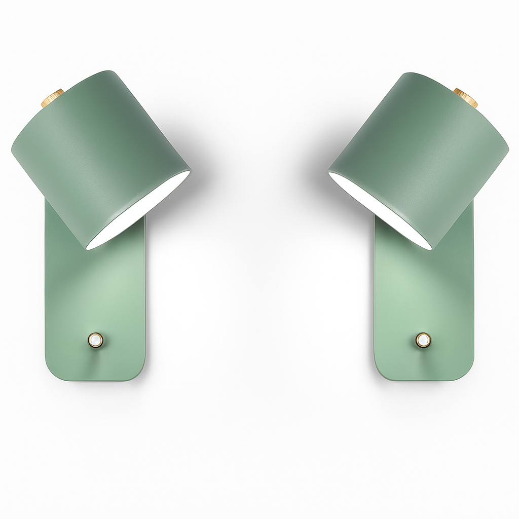 Nordic Up & Down Metal Wall Sconce | Modern Staircase, Bedroom & Living Room Wall Light with Switch