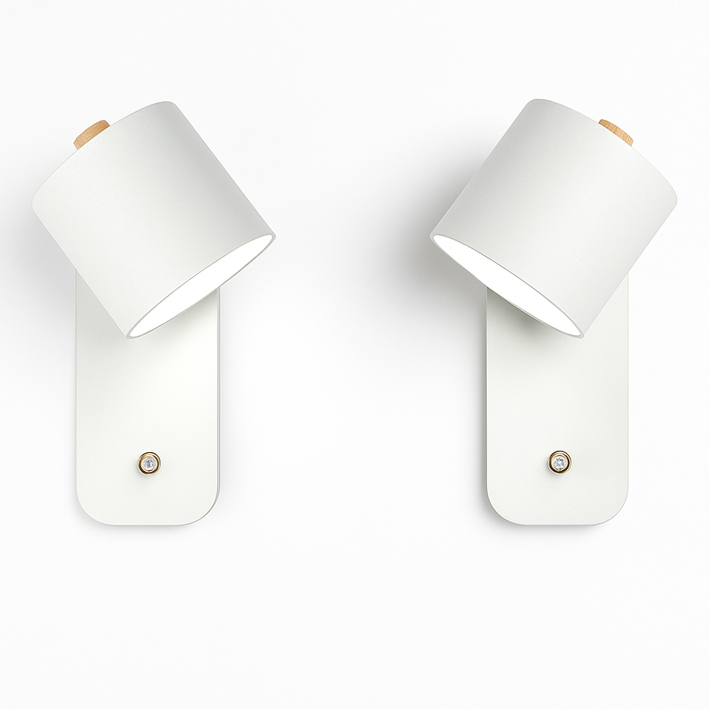 Nordic Up & Down Metal Wall Sconce | Modern Staircase, Bedroom & Living Room Wall Light with Switch