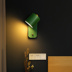 Nordic Up & Down Metal Wall Sconce | Modern Staircase, Bedroom & Living Room Wall Light with Switch