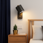 Nordic Up & Down Metal Wall Sconce | Modern Staircase, Bedroom & Living Room Wall Light with Switch