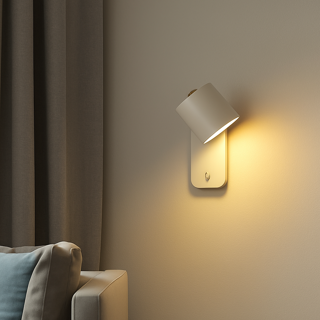 Nordic Up & Down Metal Wall Sconce | Modern Staircase, Bedroom & Living Room Wall Light with Switch
