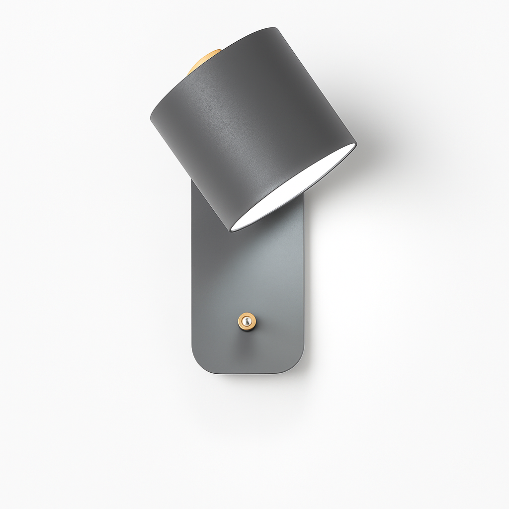 Nordic Up & Down Metal Wall Sconce | Modern Staircase, Bedroom & Living Room Wall Light with Switch