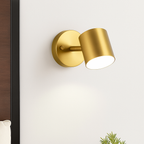 Nordic Up & Down LED Wall Sconce | Modern Gold or Black Bedside Wall Light with Optional Switch