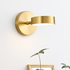 Nordic Up & Down LED Wall Sconce | Modern Gold or Black Bedside Wall Light with Optional Switch