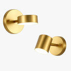 Nordic Up & Down LED Wall Sconce | Modern Gold or Black Bedside Wall Light with Optional Switch