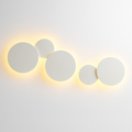Eclipse Round LED Wall Sconce | Modern Moon Halo Wall Light in Wood or Metal (Sold Individually)