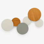 Eclipse Round LED Wall Sconce | Modern Moon Halo Wall Light in Wood or Metal (Sold Individually)