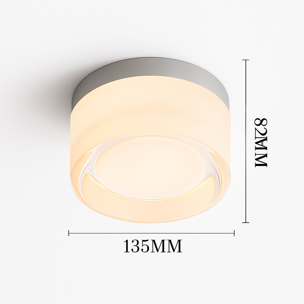 Rondo Round Glass LED Wall Sconce | Modern Up & Down Wall Light