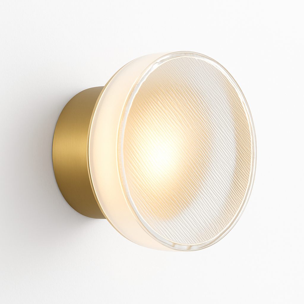 Rondo Round Glass LED Wall Sconce | Modern Up & Down Wall Light